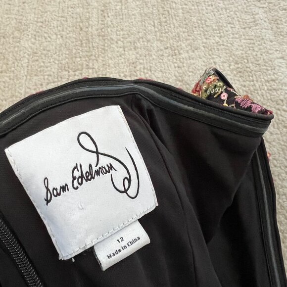 Sam Edelman Floral Sequin Strapless Cocktail Party Dress 12 - Picture 2 of 8